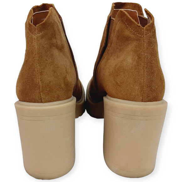 Dolce Vita SZ 7 Cashe H2O Waterproof Lugged Sole Camel Suede Boots Retro $160 - Picture 3 of 8